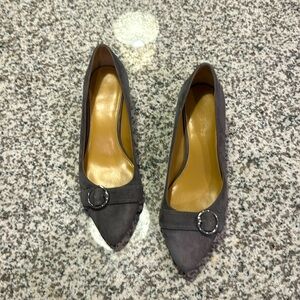 Talbots Grey Suede Wedge, 9.5